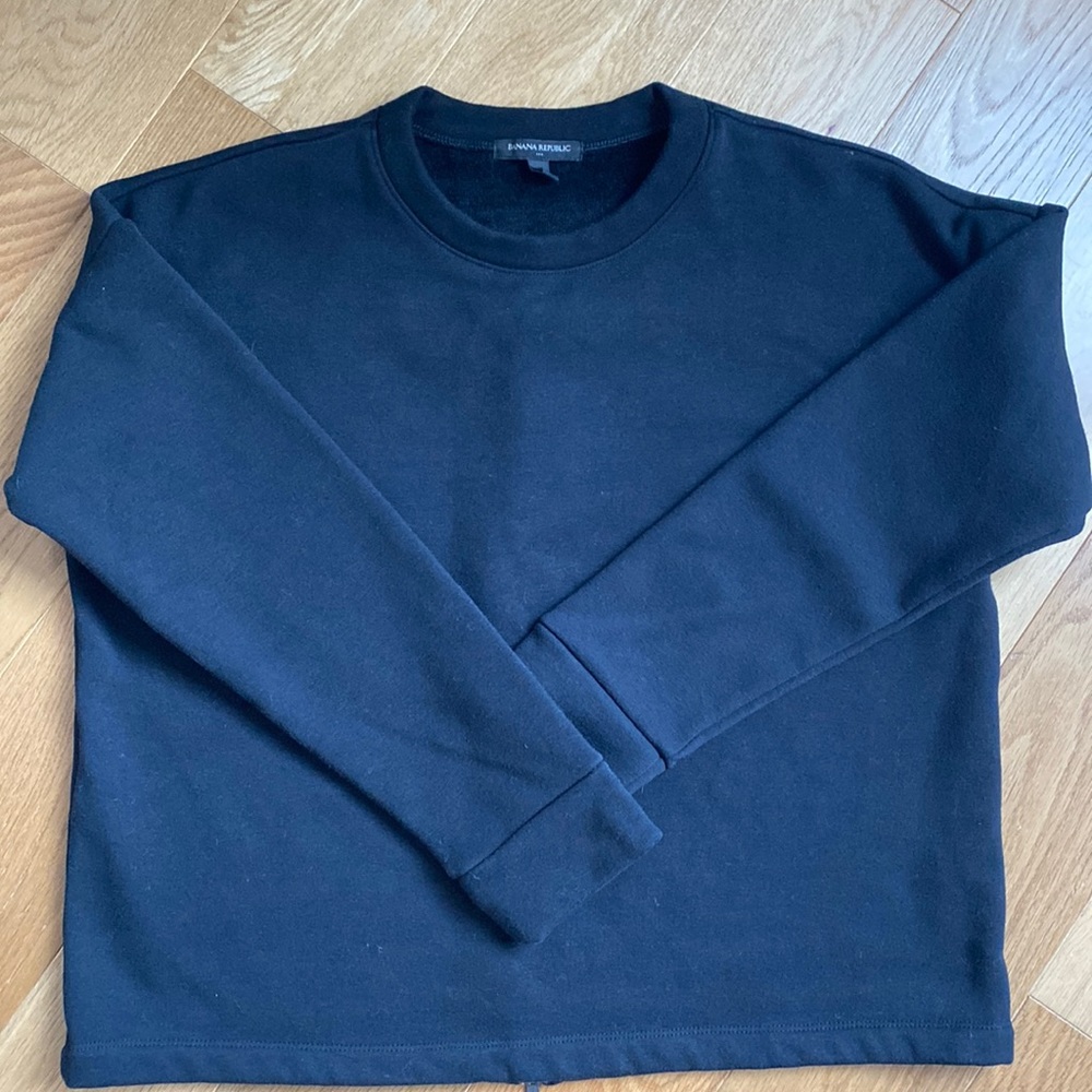 Banana Republic Factory Cozy Zipper Back Sweatshirt L